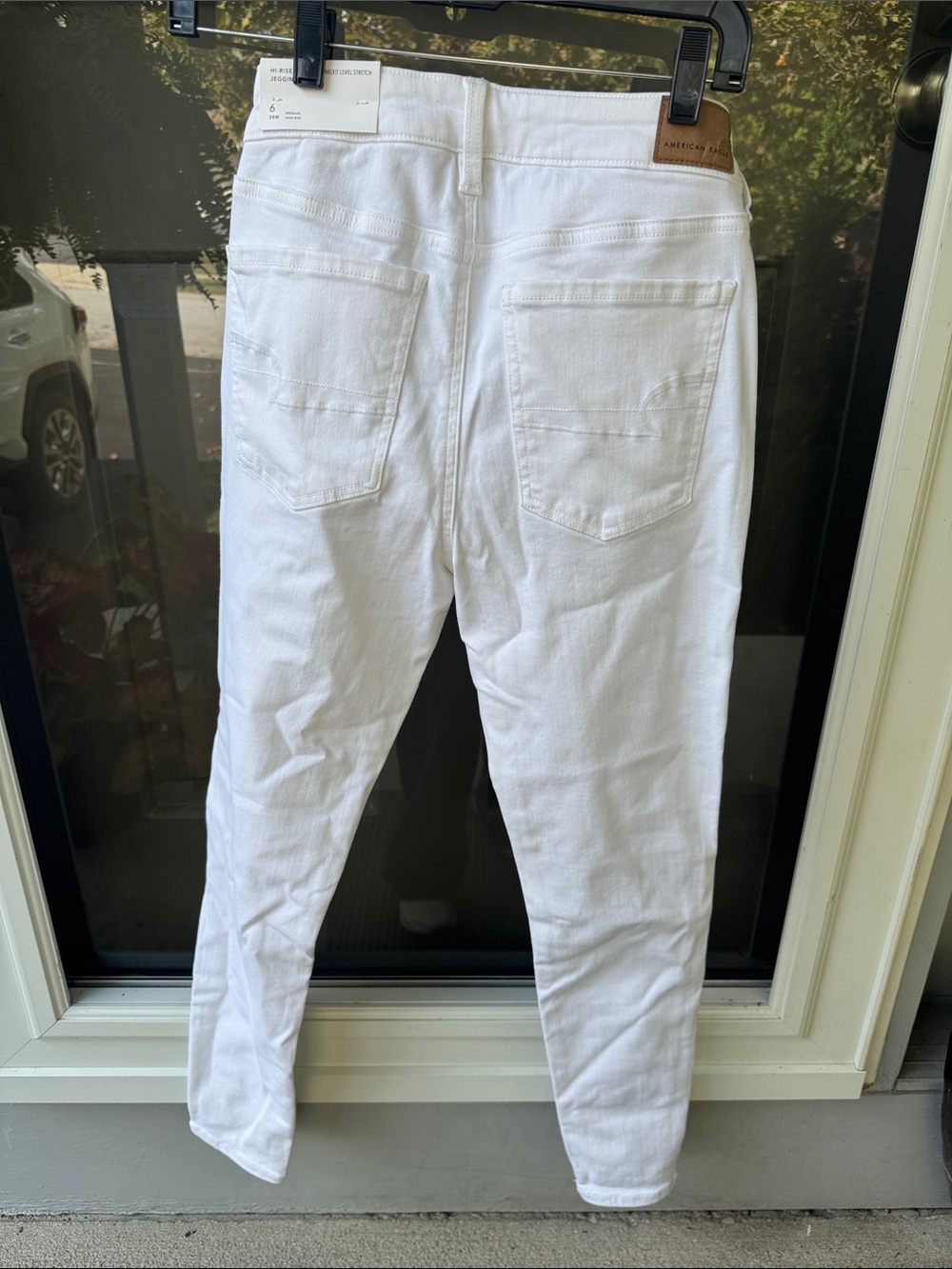 American Eagle Outfitters White Skinny Jeans - High-Rise Stretch - Picture 4 of 4